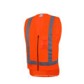 Orange Safety Vest with Zipper Meet En471